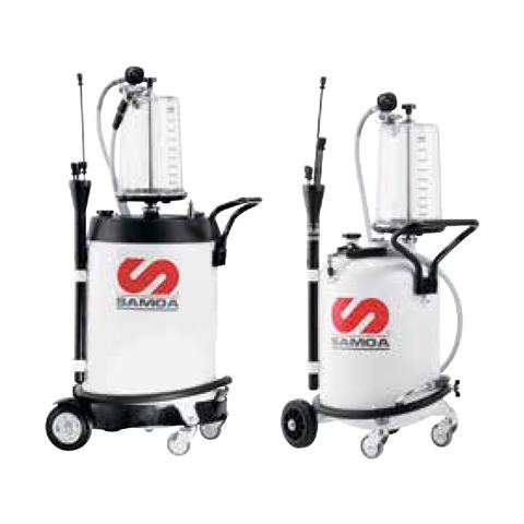 372 100 - 373 100 - Waste oil suction collection units with transparent chamber.